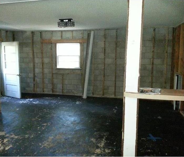 Storm water damage to basement 